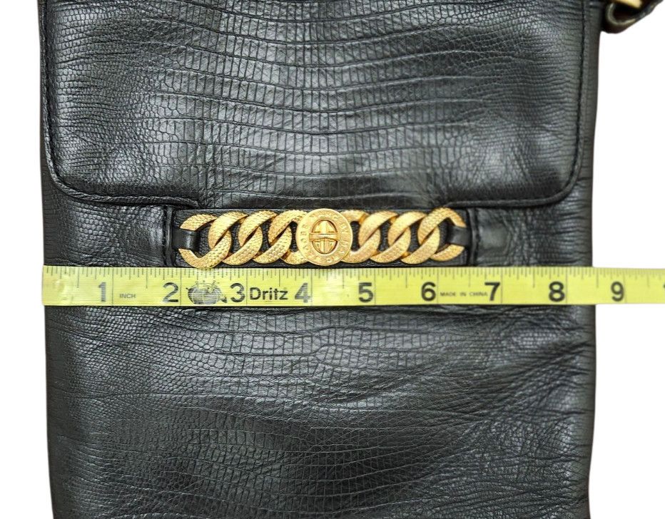 Marc by Marc Jacobs Marc by Marc Jacobs Black Leather Crossbody Bag Gold Logo Size ONE SIZE - 9 Thumbnail