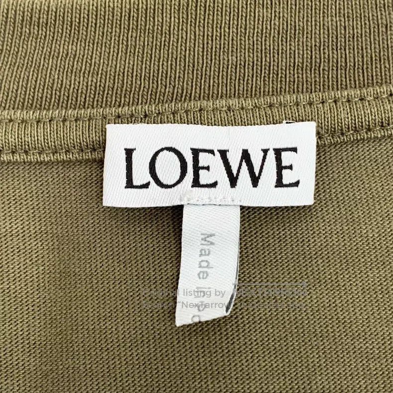 Loewe Loewe Military green logo embroidery cotton round-neck sho Size XS / US 0-2 / IT 36-38 - 5 Thumbnail