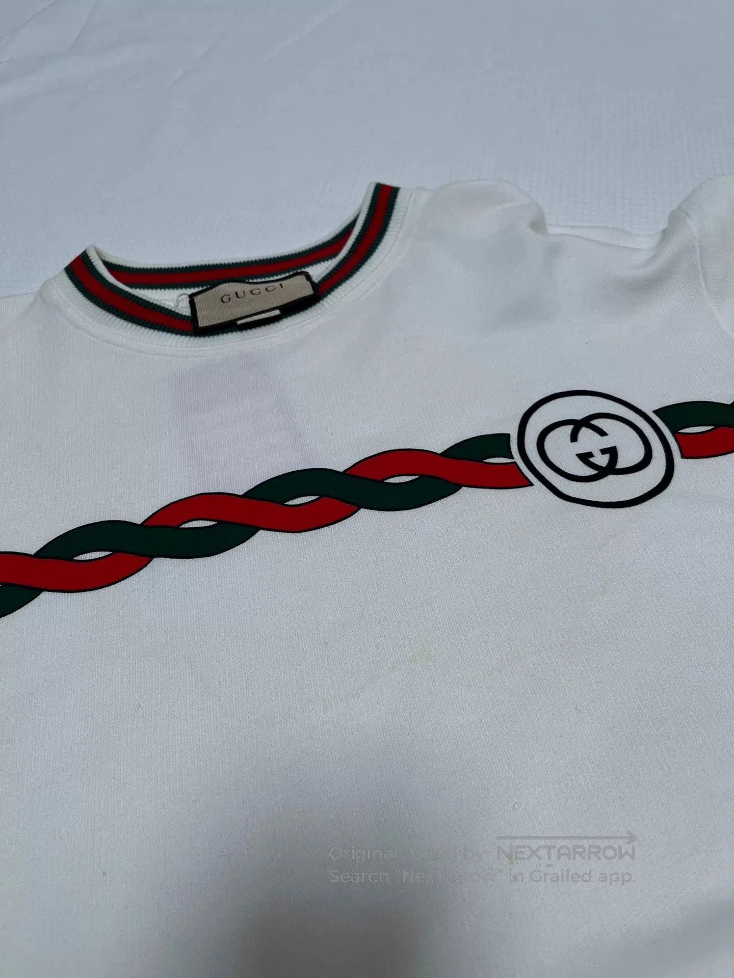 Gucci Gucci White Crewneck Sweatshirt S. Size US S / EU 44-46 / 1 - 6 Thumbnail
