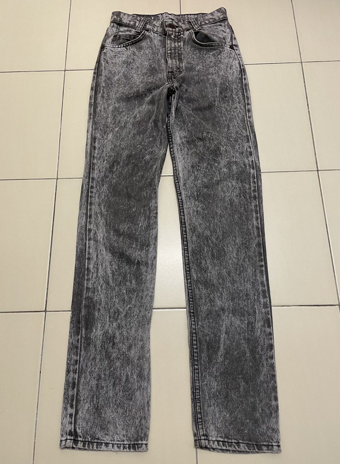 Levi's Vintage Clothing Vtg 80s Levis 705 Acid Wash Gray Denim Size US 26 / EU 42 - 1 Thumbnail