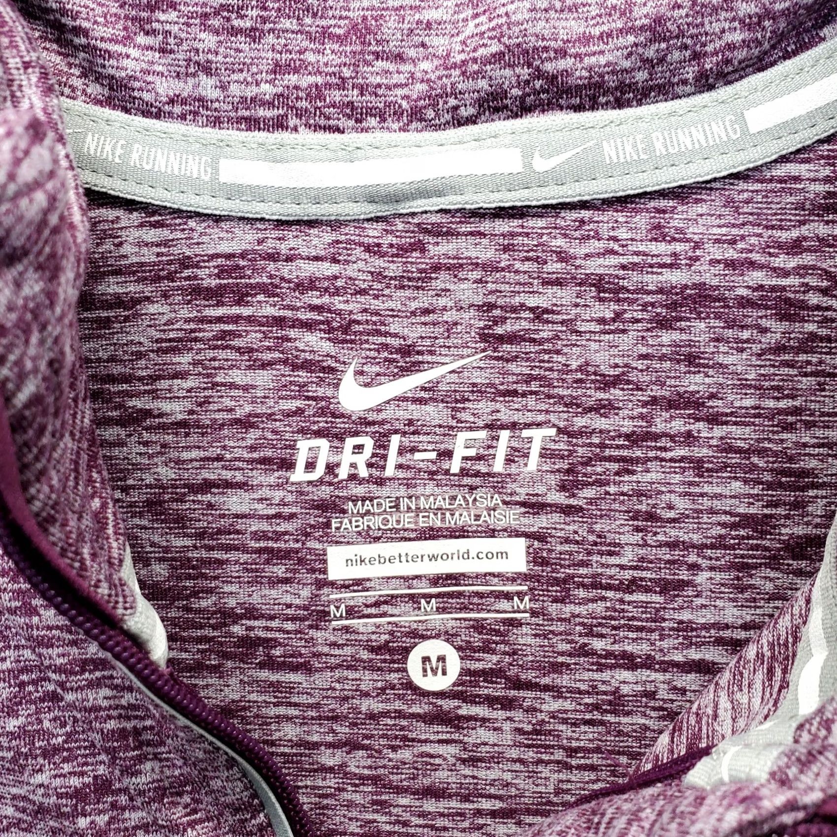Nike Nike Womens 1/4 Zip Pullover Casual Running Dri-Fit Space Dye M Multicolor Long Sleeve Size M / US 6-8 / IT 42-44 - 5 Thumbnail