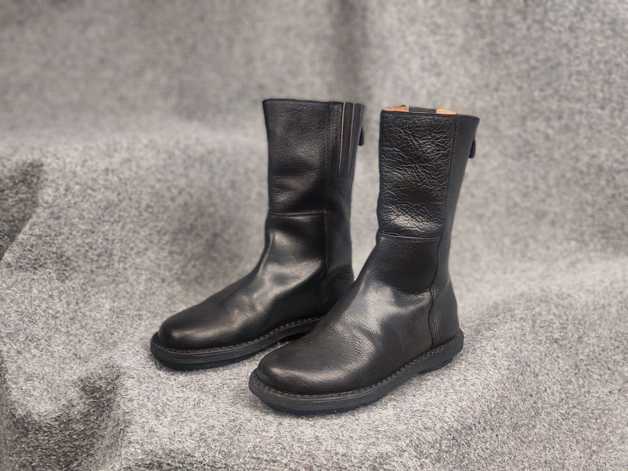 Trippen Trippen Design Black Leather Zip Mid Boots Avant garde Shoes Size US 6 / IT 36 - 6 Thumbnail