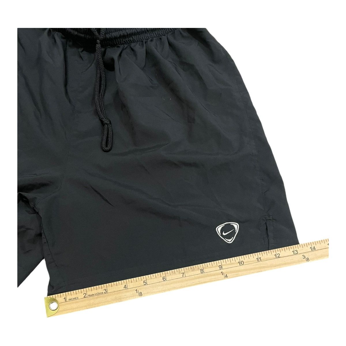 Nike × Vintage Vintage Nike Shorts Swoosh Size M Black Size US 32 / EU 48 - 7 Thumbnail
