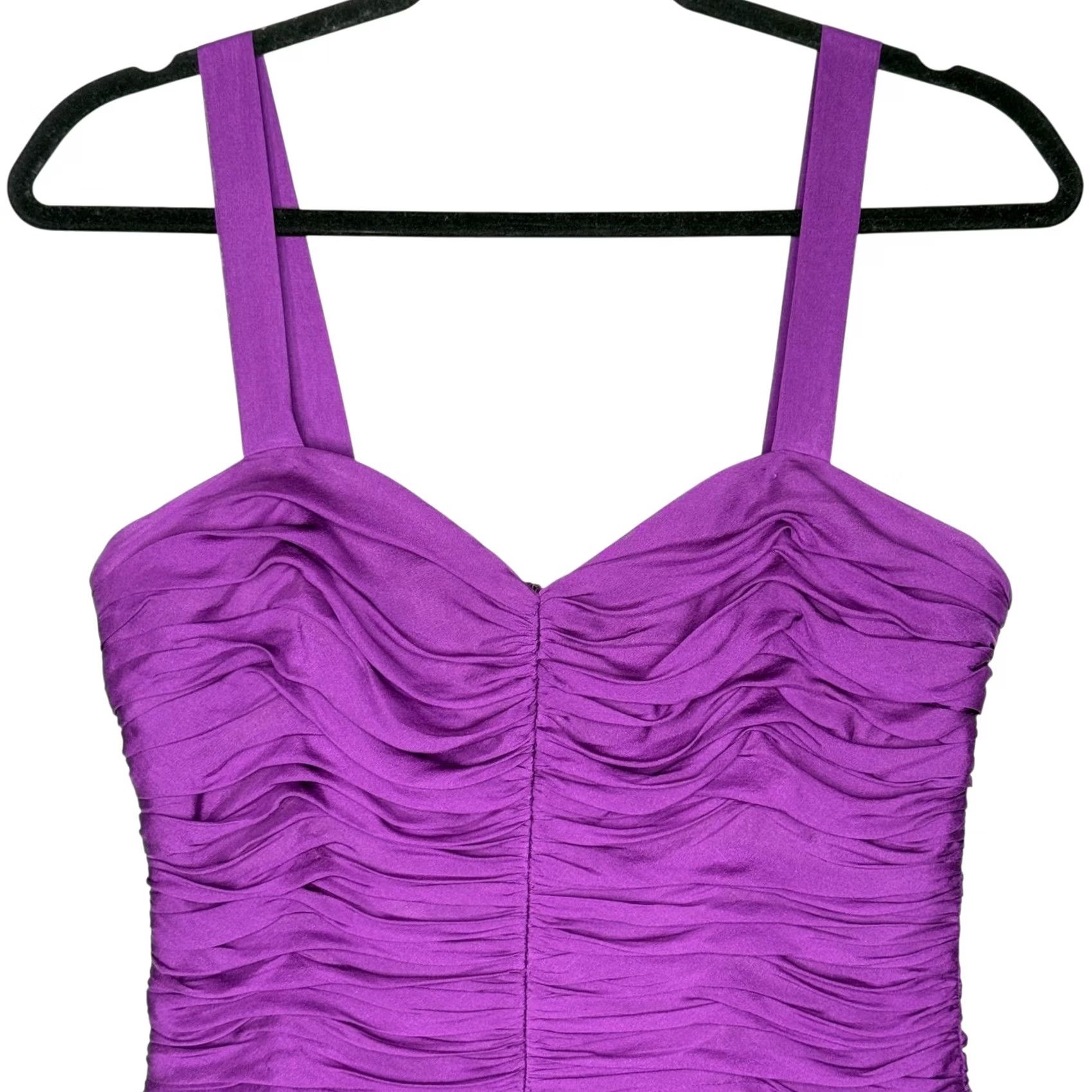Rebecca Taylor Rebecca Taylor Violet Tutu Dress Sleeveless Mini Silk Blend Party Size 6 Womens Purple Satin Ruffle Sweetheart Size M / US 6-8 / IT 42-44 - 2 Thumbnail