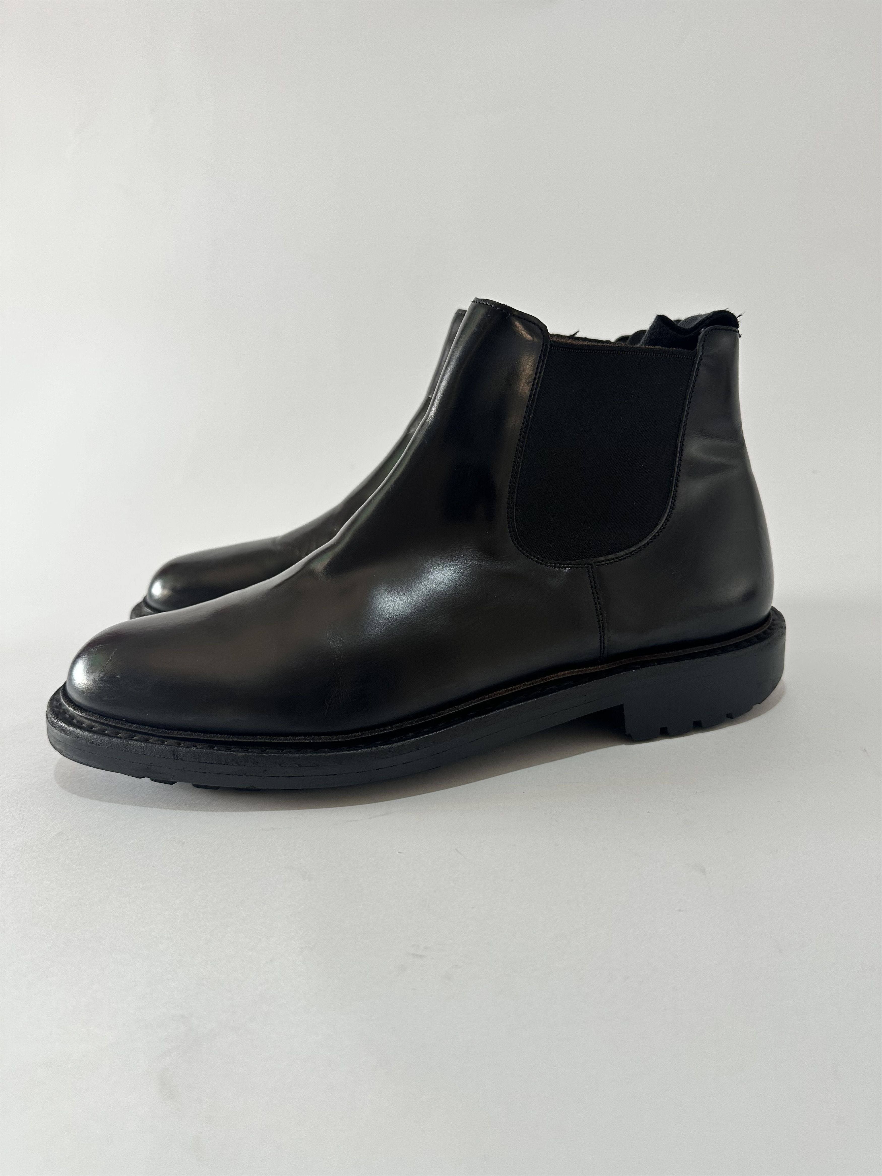 Prada PRADA Black Brushed leather Chelsea boots Size 8 UK/ 9 US Size US 9 / EU 42 - 3 Thumbnail