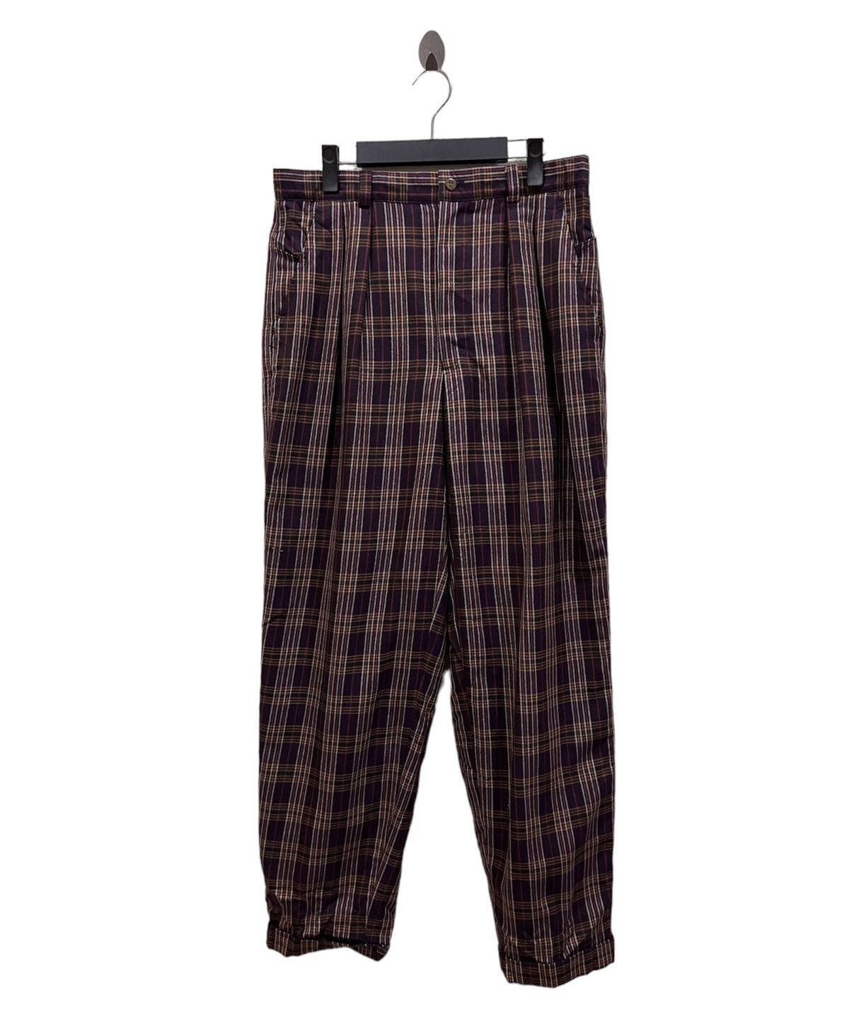 Vintage Vintage Glenover Plaid Tartan Baggy Pant Size US 32 / EU 48 - 1 Thumbnail