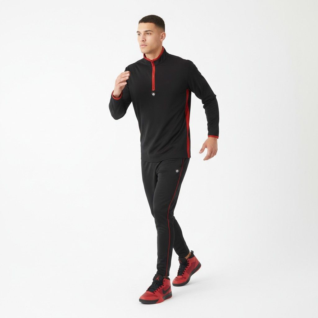Jordan Brand Nike Jordan Men M Sweatshirt Black Shiny Nylon NBA 1264 Size US M / EU 48-50 / 2 - 1 Thumbnail