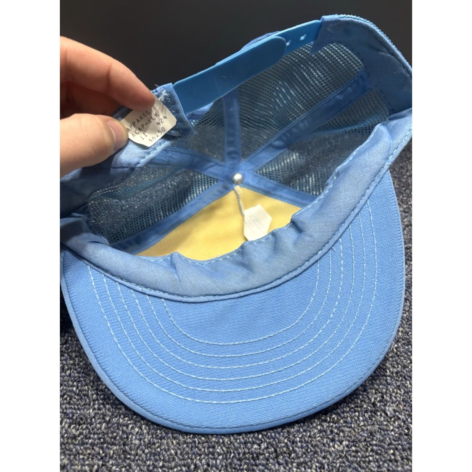 Vintage VINTAGE Yellowstone Park Trucker Hat Elk Snapback Cap Blue Size US M / EU 48-50 / 2 - 3 Thumbnail