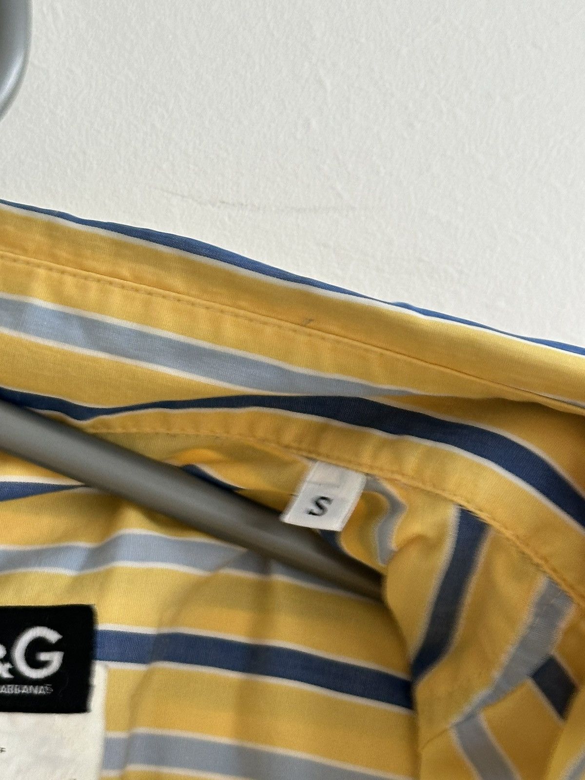 Dolce & Gabbana Dolce & Gabbana Striped Yellow Long Sleeve Shirt Button Up S Size US S / EU 44-46 / 1 - 10 Thumbnail