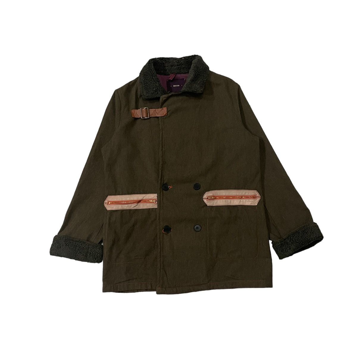 Vintage Rosier Inbreed Wool Leather Double Breast Jacket