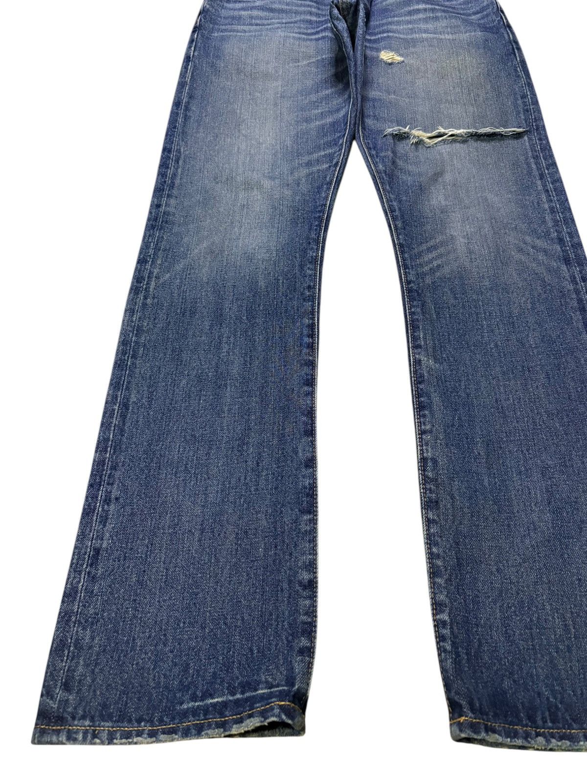 Japanese Brand Vintage Japanese Brand Mud Wash Distressed Ripped Jeans Size US 30 / EU 46 - 6 Thumbnail