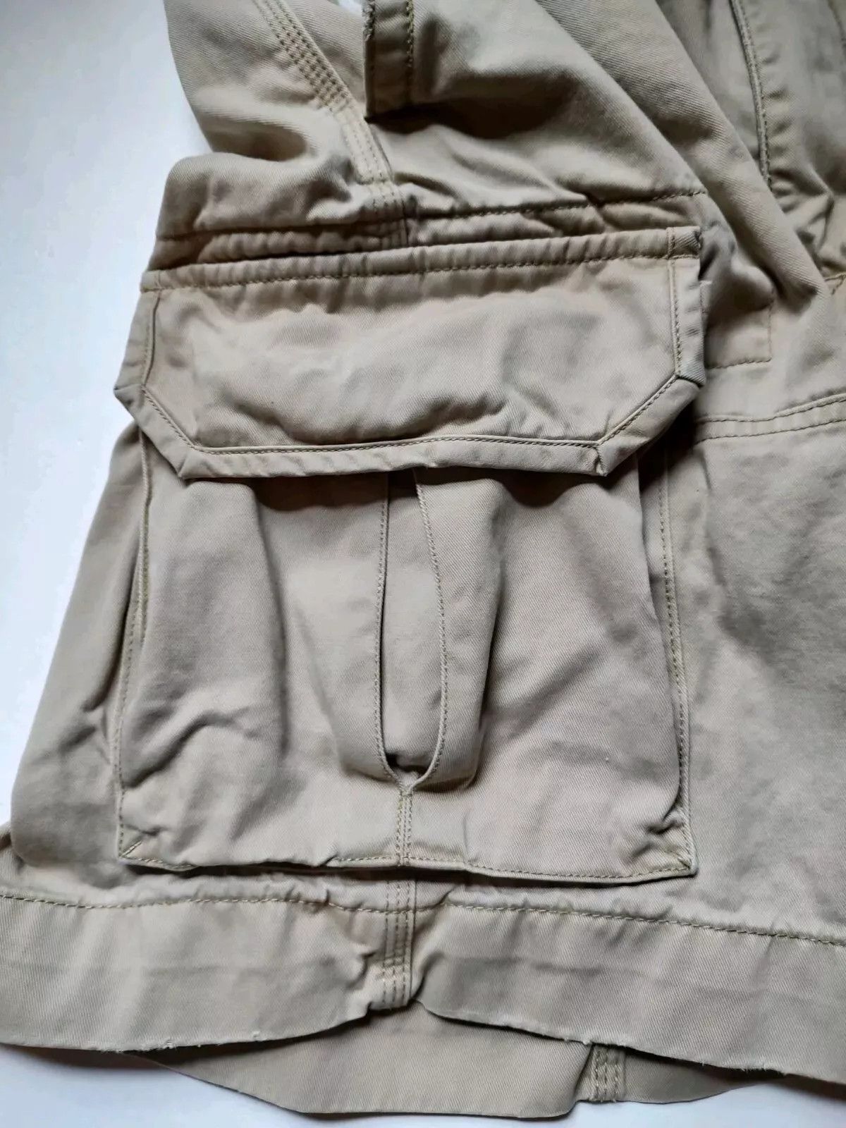 Polo Ralph Lauren Polo Ralph Lauren Classic Twill Cargo Shorts Tan Distressed Size US 38 / EU 54 - 4 Thumbnail