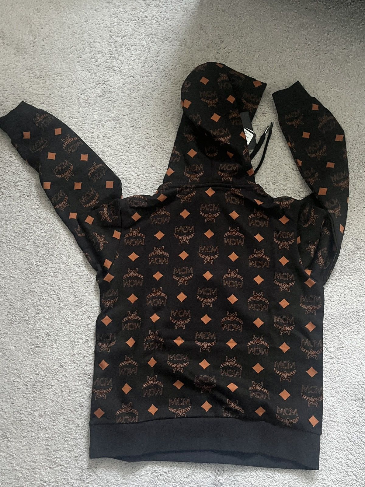 MCM Black Mcm Pattern hoodie Size US S / EU 44-46 / 1 - 4 Thumbnail