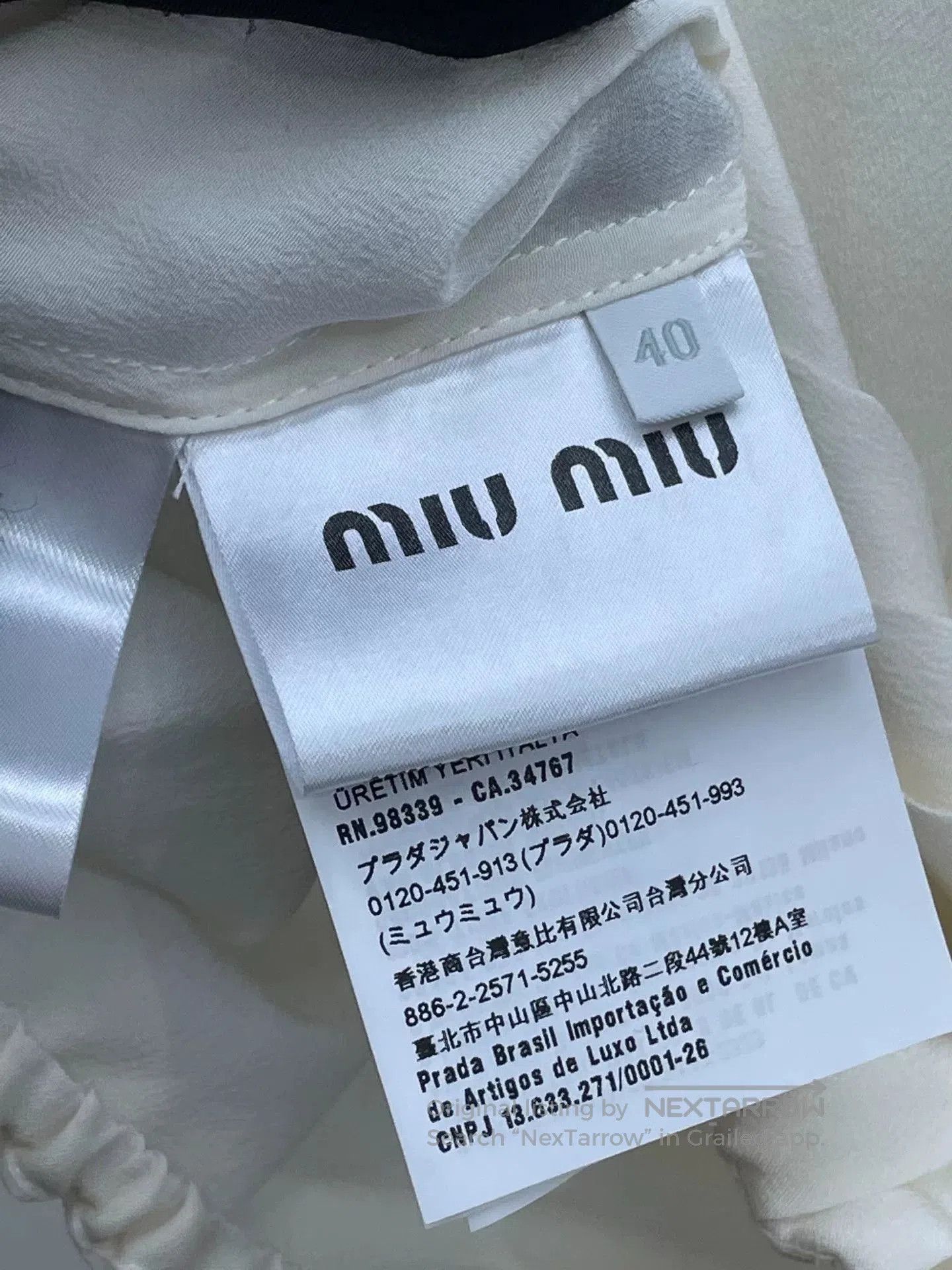 Miu Miu Miu Miu Bow Sleeveless Silk Short Top. Size S / US 4 / IT 40 - 5 Thumbnail