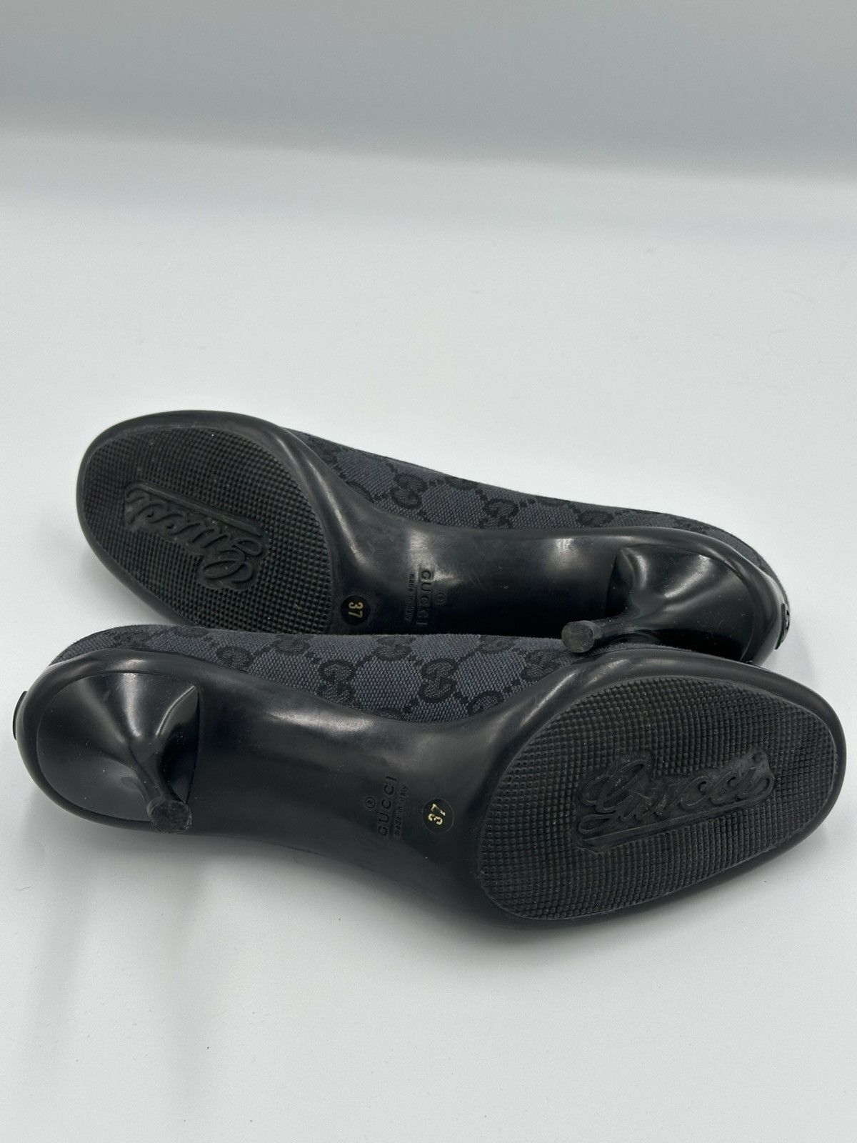 Gucci Gucci GG Canvas Bamboo Tassel Pumps Black Monogram Size US 7 / IT 37 - 10 Thumbnail