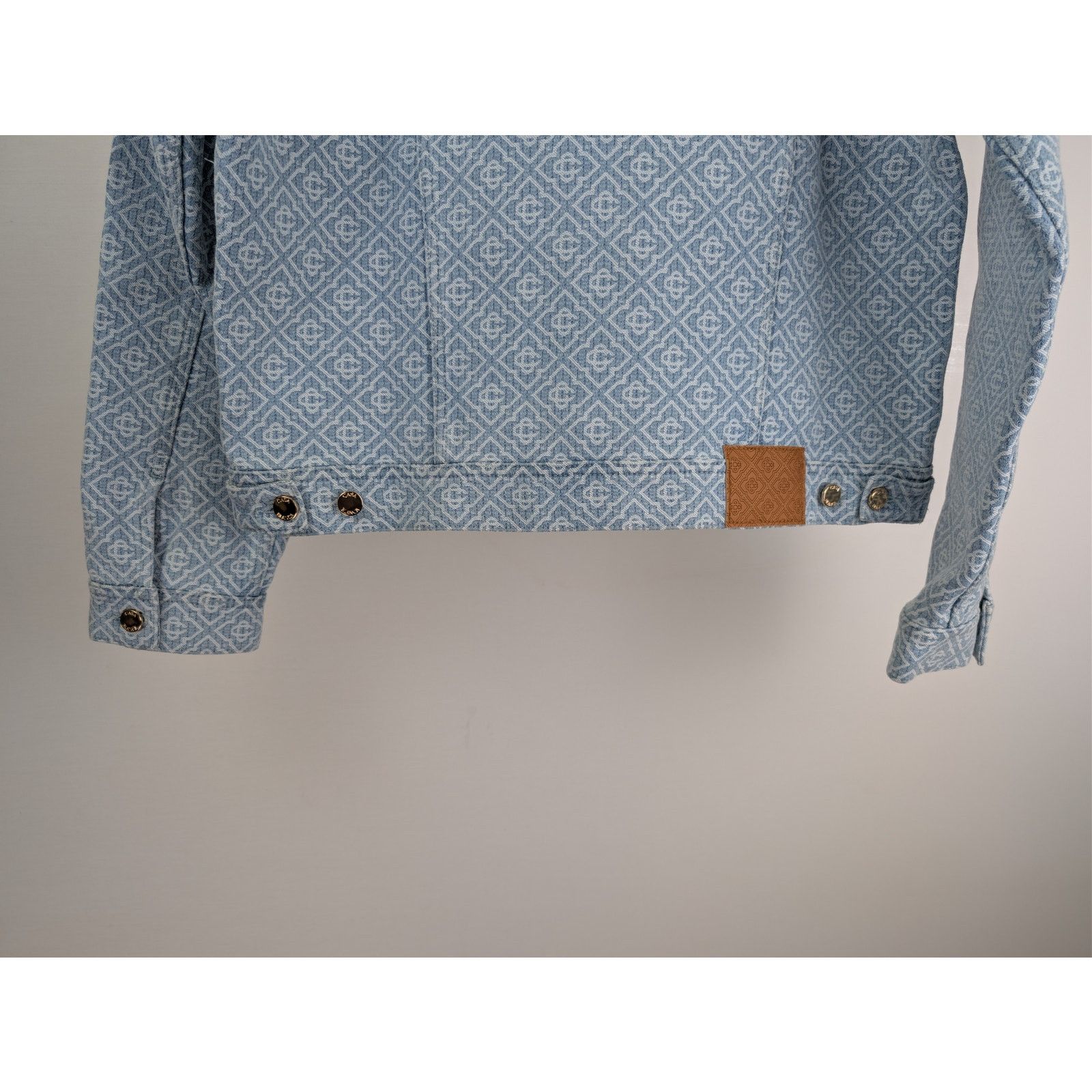 Casablanca o1rshd1 Monogram Denim Jacket in Blue Size US M / EU 48-50 / 2 - 13 Thumbnail