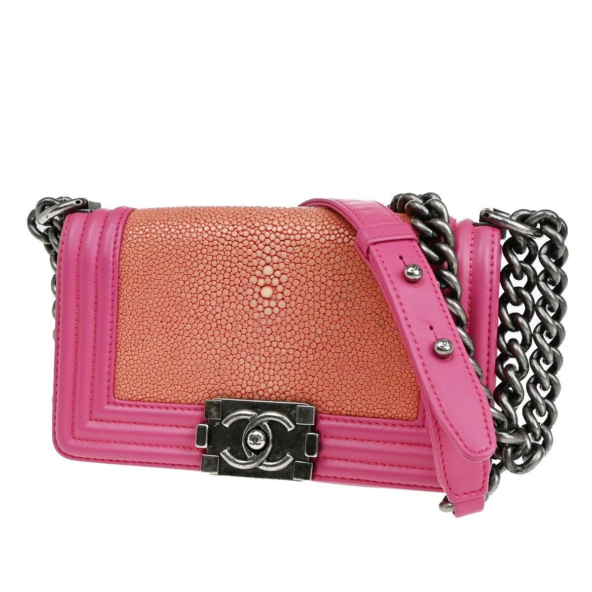 Chanel Chanel Boy Flap Bag Stingray Size ONE SIZE - 1 Thumbnail