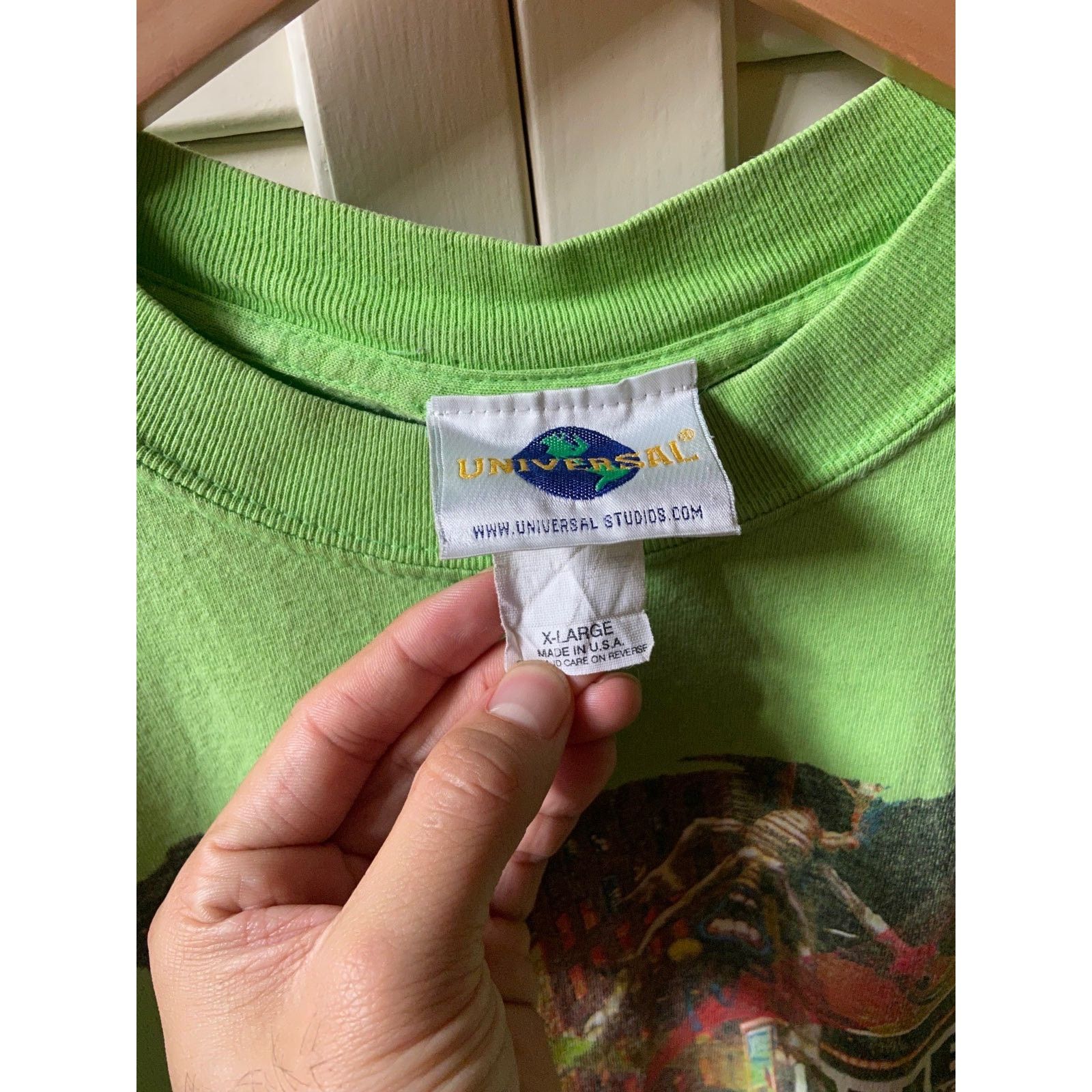 Universal Studios × Vintage Vintage Universal Studios Men in Black MIB Alien Green Shirt Size US XL / EU 56 / 4 - 5 Thumbnail