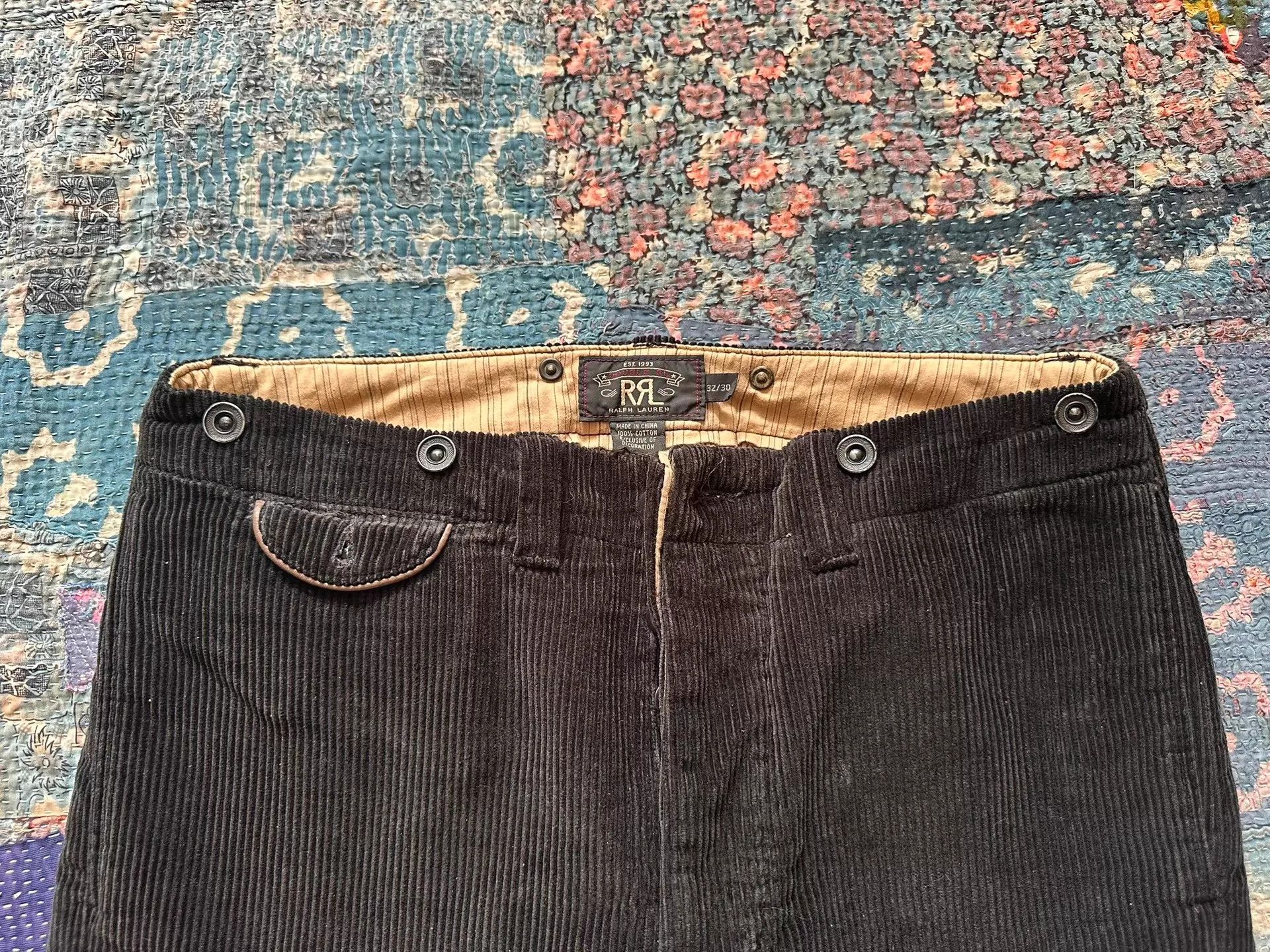 RRL Ralph Lauren RRL Corduroy Chino Pants 32 Waist 92L Size US 32 / EU 48 - 3 Thumbnail