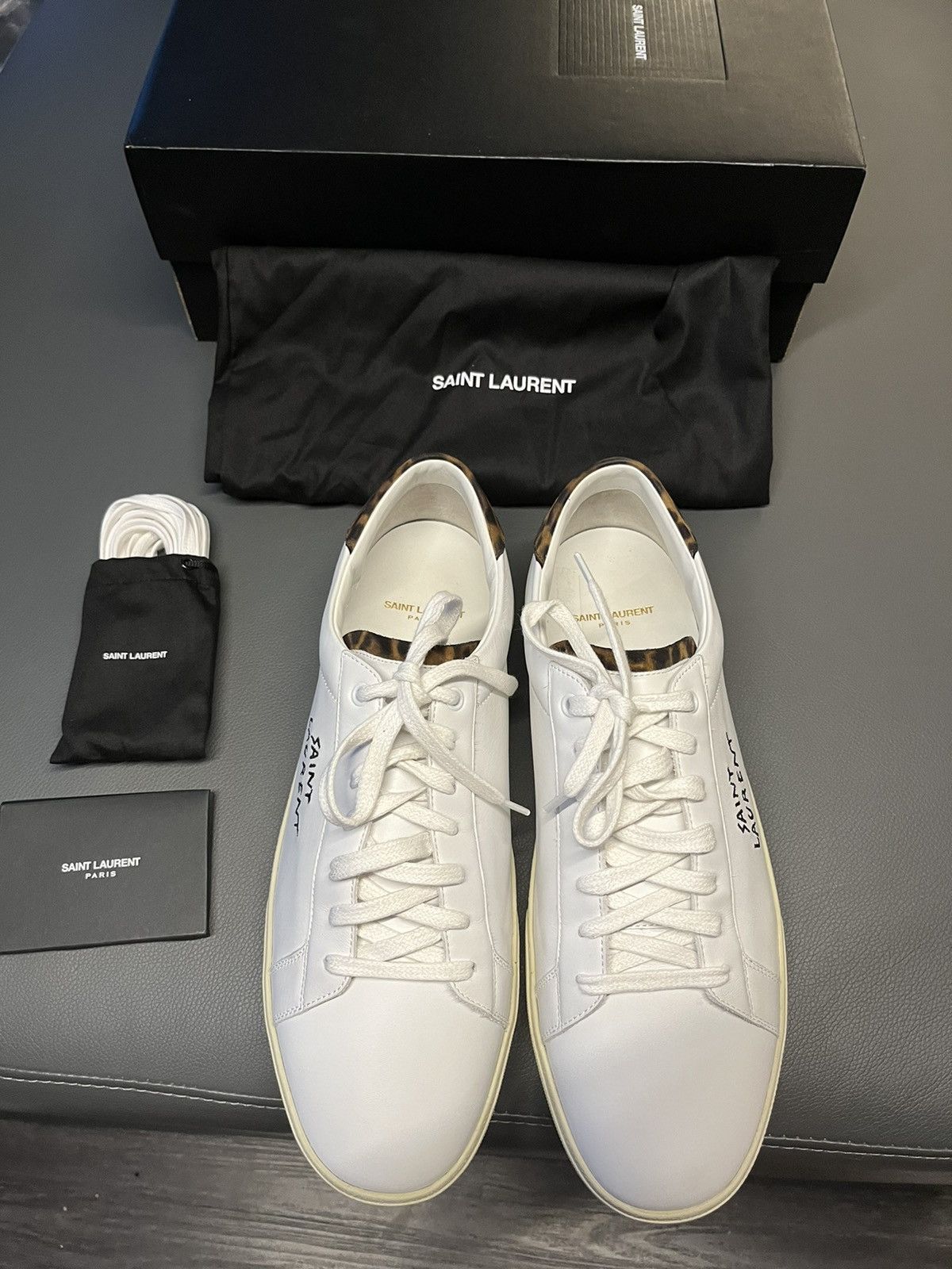 Saint Laurent Paris Super Runway Brand New Saint Laurent Logo Moon Plus Sneaker Size US 11.5 / EU 44-45 - 5 Thumbnail