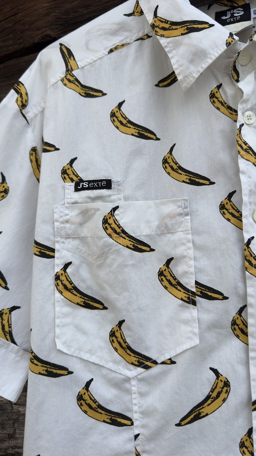 Other 90s J'S Extē Ittierre All-Over Banana Pop Art Print Shirt Size US L / EU 52-54 / 3 - 5 Thumbnail