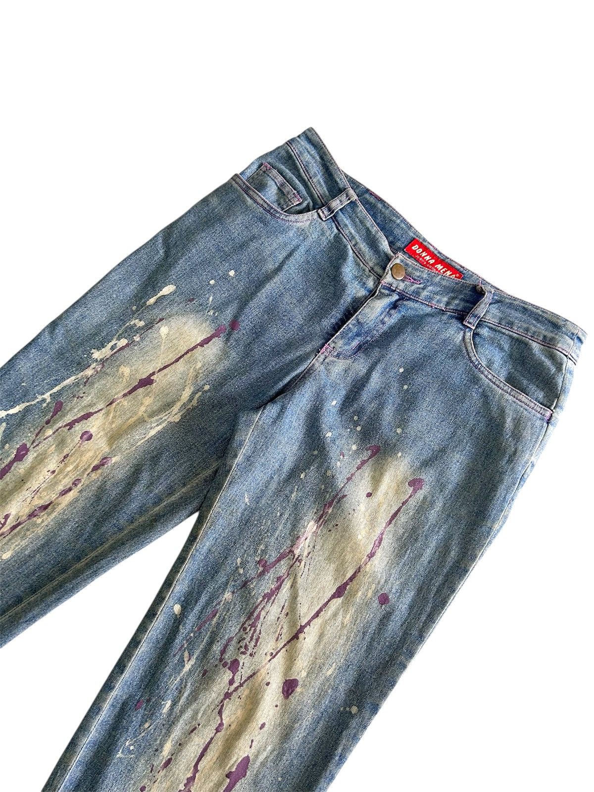 Japanese Brand × Vintage 💥 Vintage Japanese Denim Paint Splatter Jeans Size US 30 / EU 46 - 3 Thumbnail