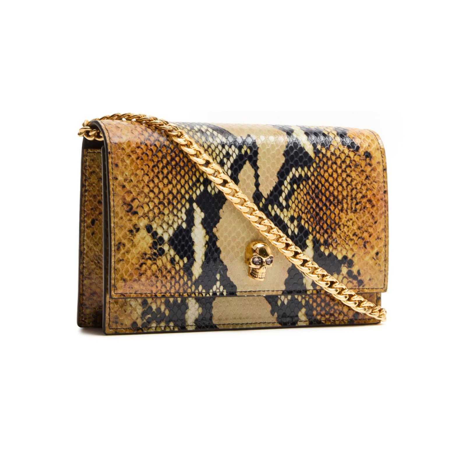 Alexander McQueen MCQUEEN Skull Small Brown Leather Shoulder Bag New & Authent Size ONE SIZE - 2 Thumbnail