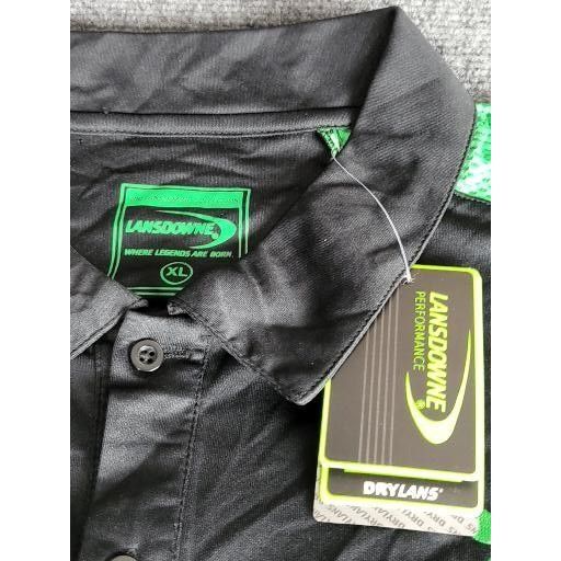 Other Lansdowne Rugby Polo Shirt Mens XL Black Green Ireland Dryla Size US XL / EU 56 / 4 - 5 Thumbnail
