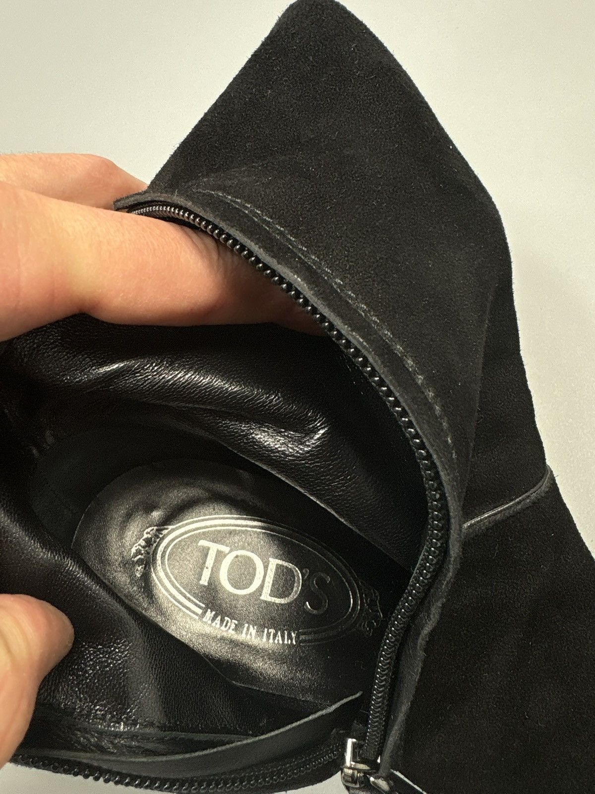 Tod's TOD'S black suede Knee High Luxury Boots Shoes Size US 6.5 / IT 36.5 - 15 Thumbnail