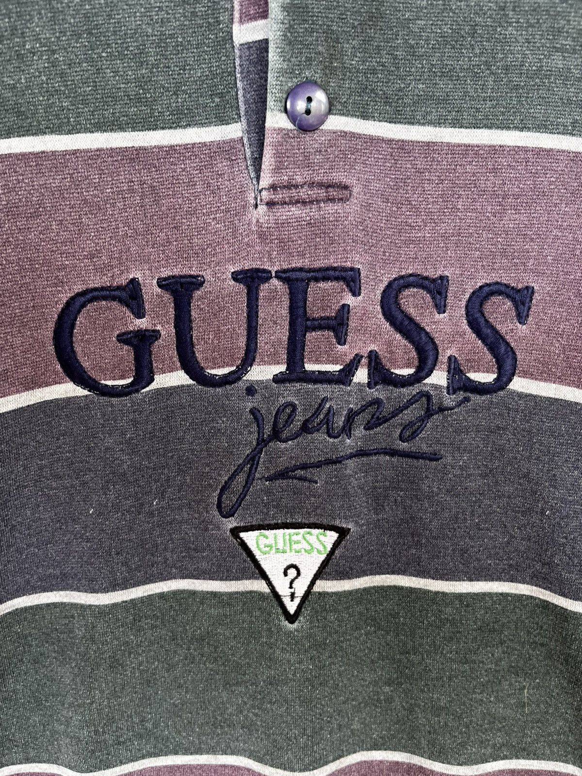 Guess Vintage Guess Jeans Half Button Hoodie Size US XL / EU 56 / 4 - 3 Thumbnail