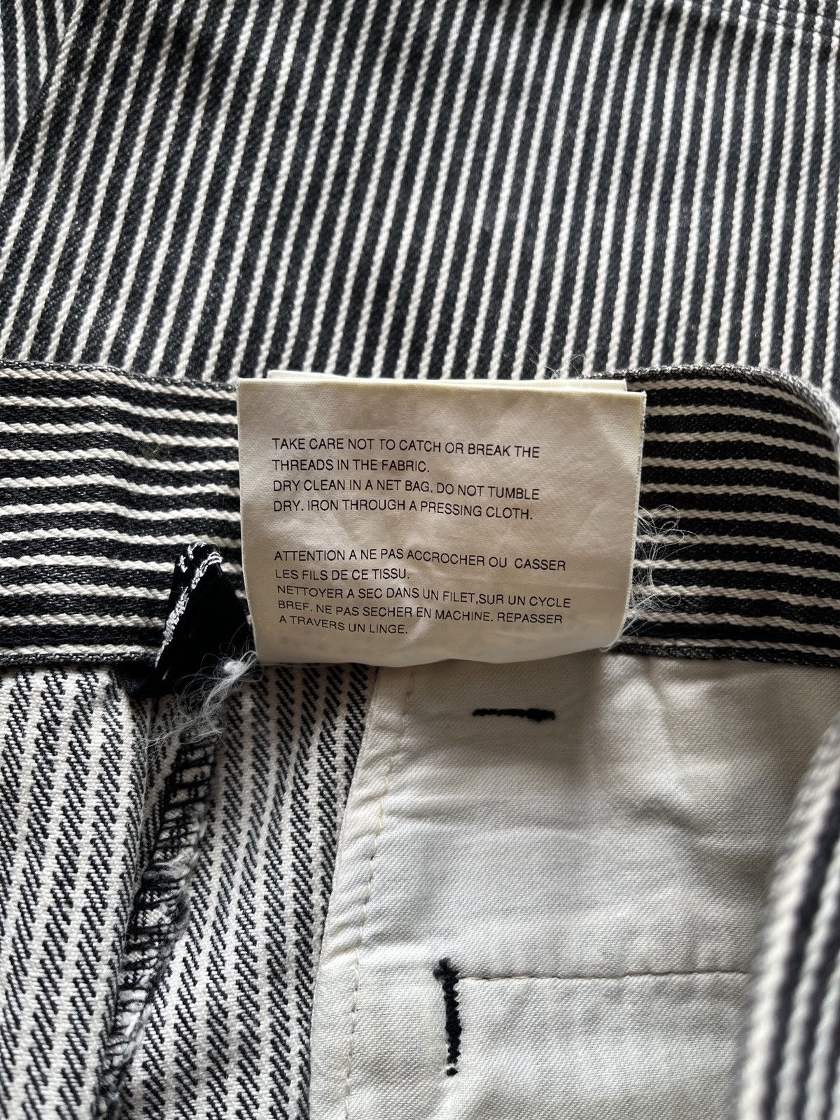 Comme des Garcons AD2003 COMME DES GARCONS Stripe Hickory Cut Short Pants Size US 28 / EU 44 - 7 Thumbnail