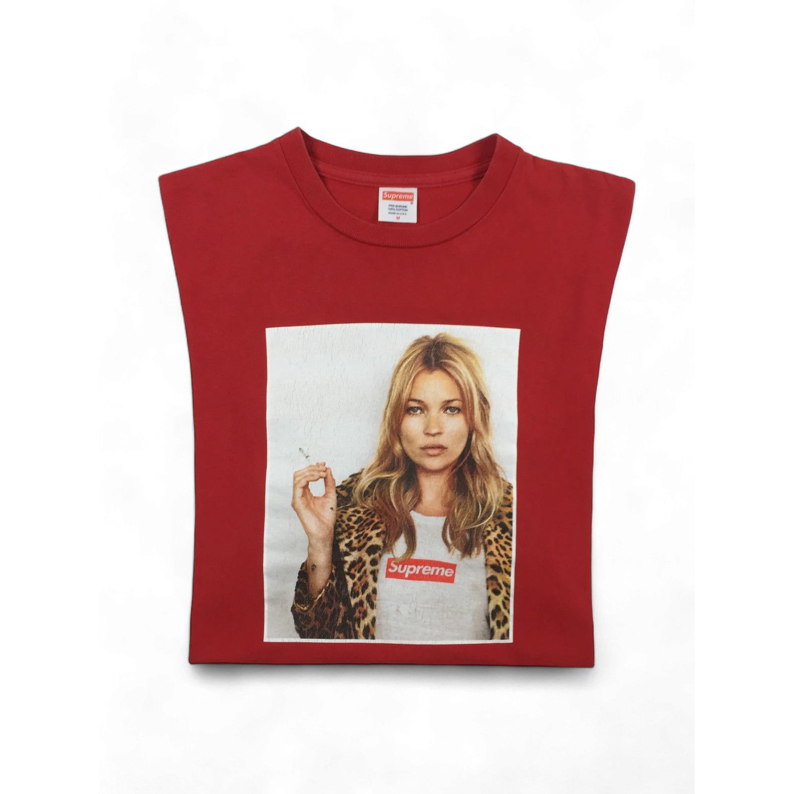 Supreme 2012 Supreme Kate Moss Red Photo Tee Size US M / EU 48-50 / 2 - 3 Thumbnail