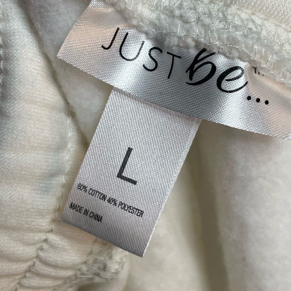 Other Just Be White Sweatpants Large Size 34" / US 12 / IT 48 - 3 Thumbnail