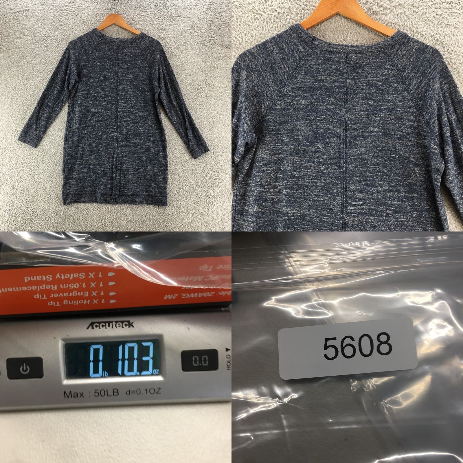 Banana Republic Banana Republic Long Sleeve Tee Womens Small Blue Crew Neck Pullover Shirt Size S / US 4 / IT 40 - 8 Thumbnail