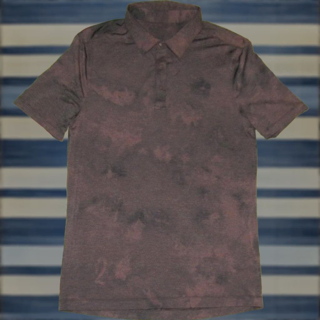 Lululemon LULULEMON Grey Printed Short Sleeve Polo Shirt Small Mens Shirt XS/SS? Size US S / EU 44-46 / 1 - 1 Thumbnail