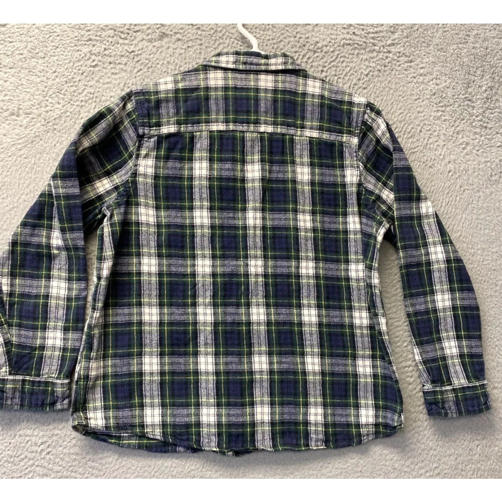 Vintage VINTAGE LL Bean Womens Petite Button Up Shirt Cotton Plaid Long Sleeve Casual Green M Size M / US 6-8 / IT 42-44 - 6 Thumbnail