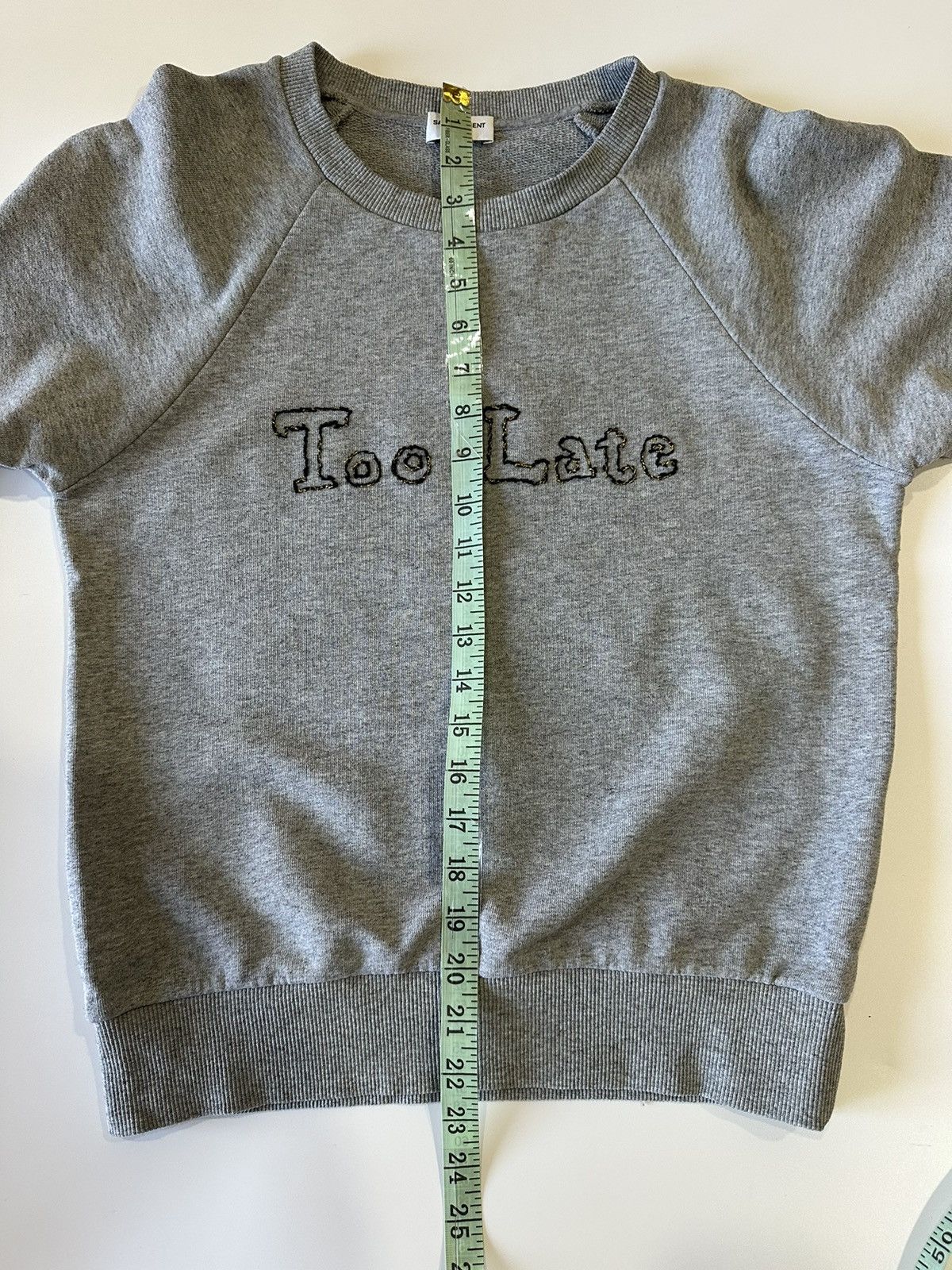 Saint Laurent Paris Saint Lauren Too Late sweatshirt Size S / US 4 / IT 40 - 14 Thumbnail