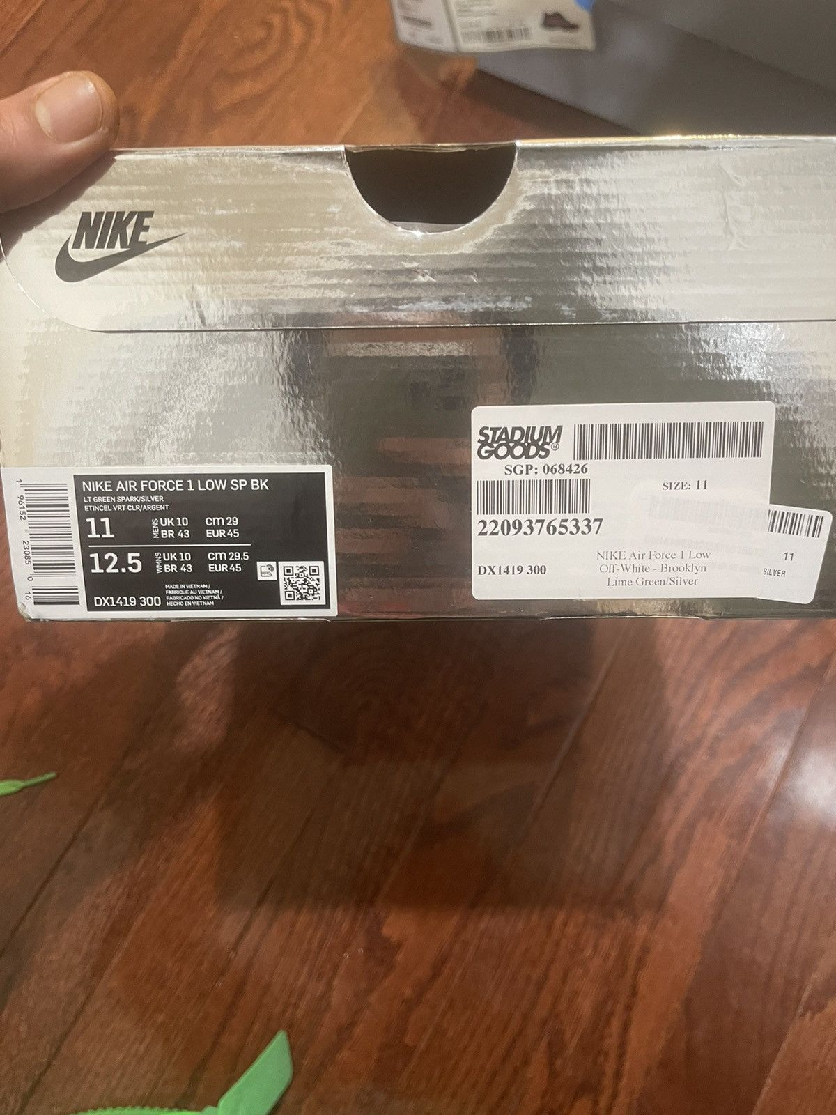Off-White Nike X OffWhite Air Force One Brooklyn Size US 11 / EU 44 - 5 Thumbnail