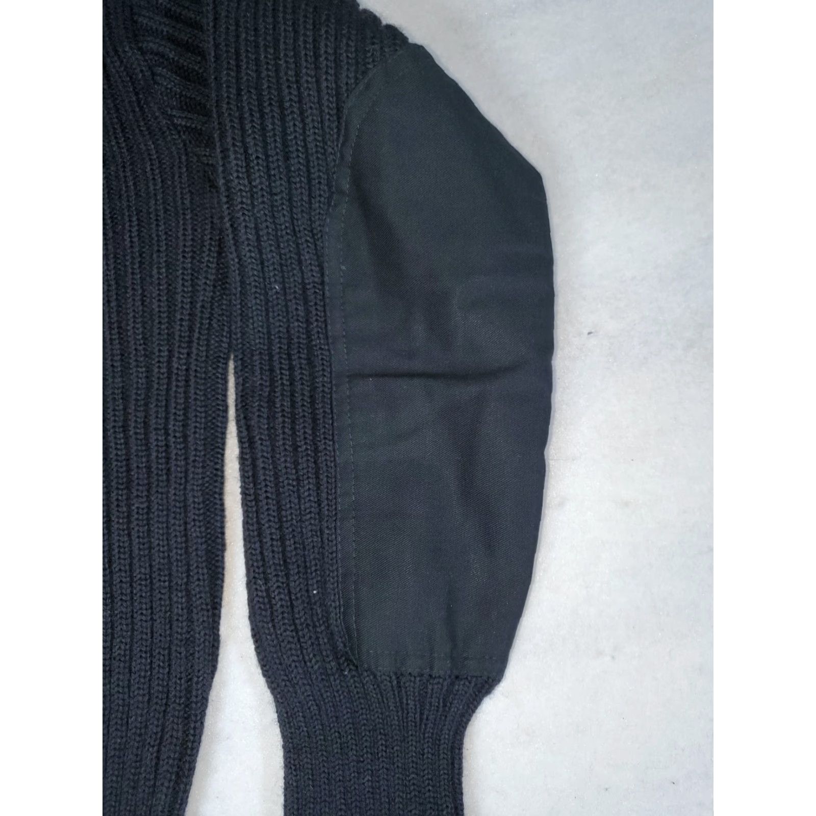 Vintage VINTAGE Brigade Quartermasters The Woolly Pully Black Wool Tactical Sweater 36 Size US M / EU 48-50 / 2 - 2 Thumbnail