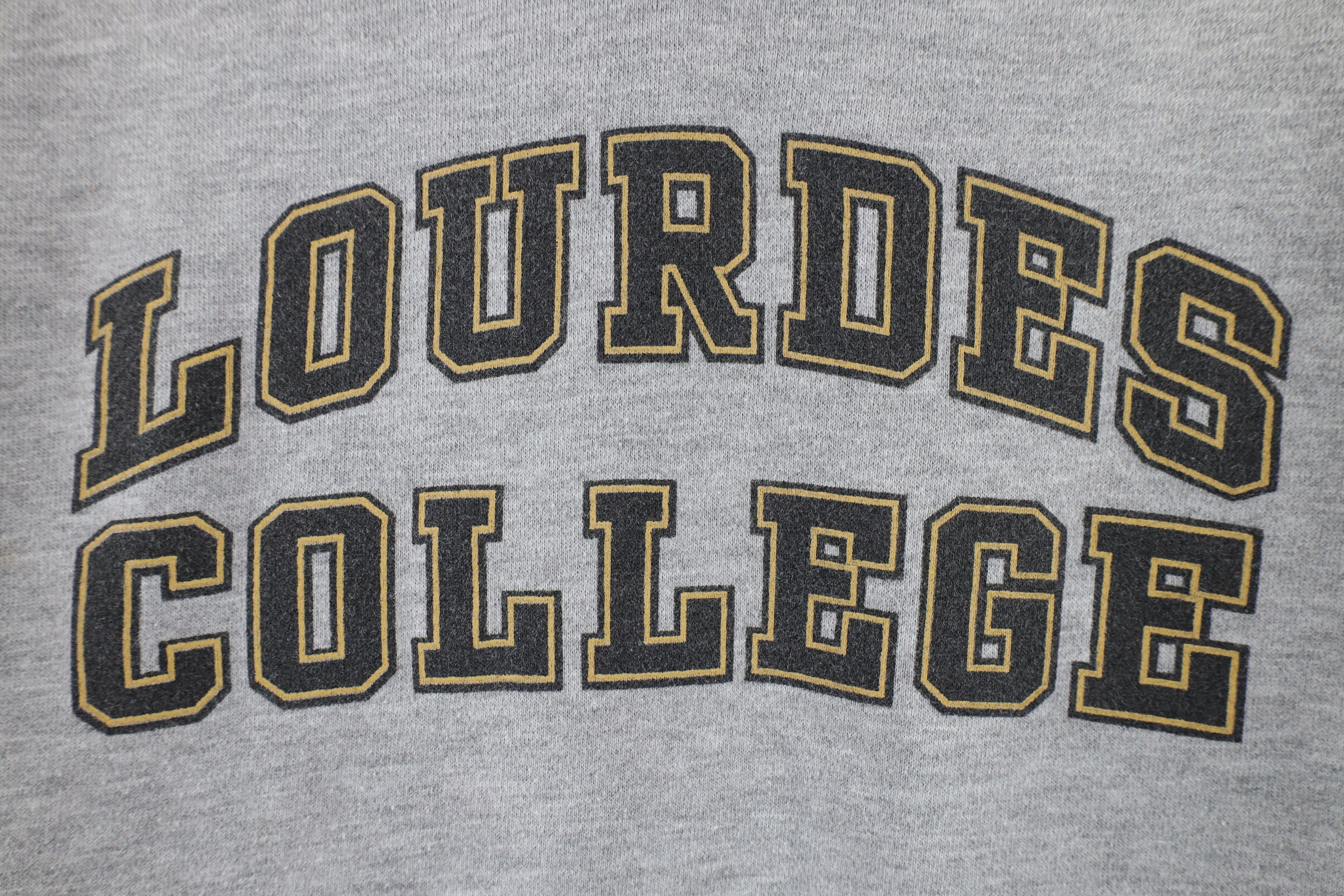 Vintage Vintage Out Lourdes University Hoodie Sweatshirt Gray Size US S / EU 44-46 / 1 - 8 Thumbnail