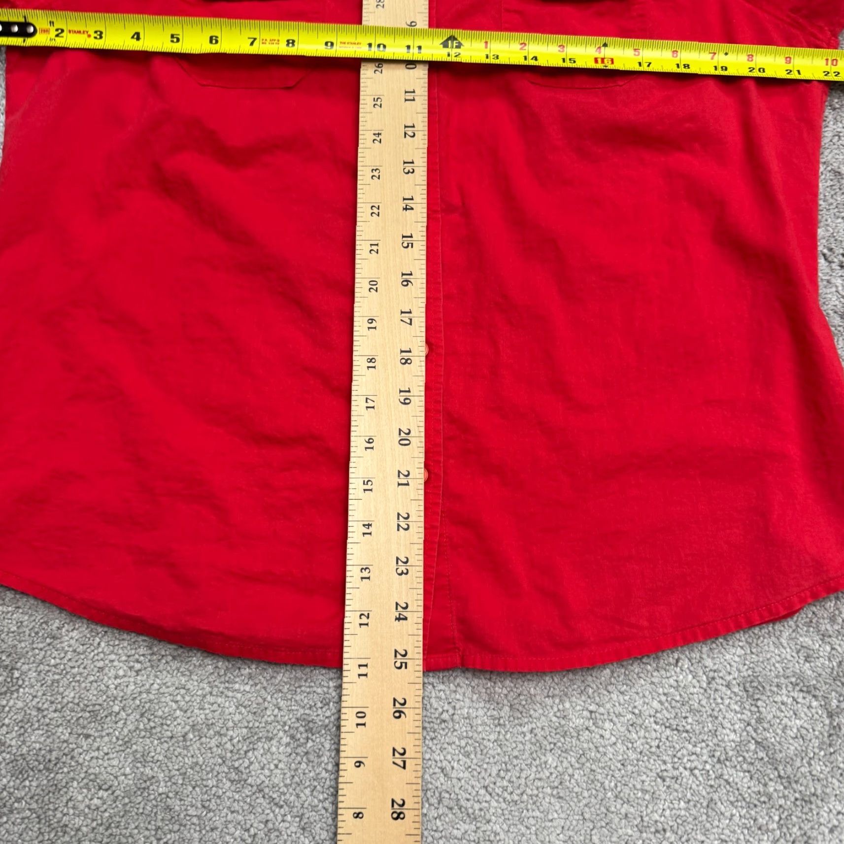 Jones New York Jones New York Sport Button Down Shirt Womens Large Red Long Sleeve Classic Top Size L / US 10 / IT 46 - 7 Thumbnail