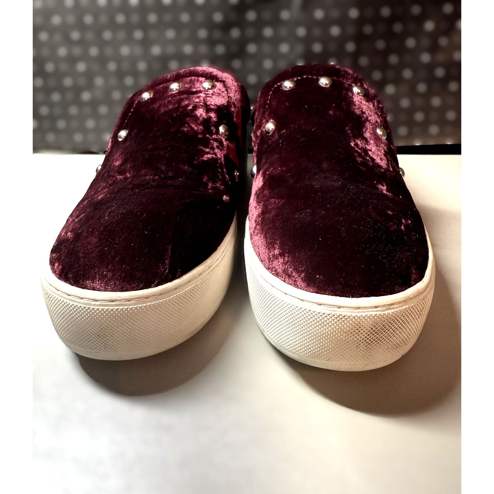 Rebecca Minkoff Rebecca Minkoff Noelle Stud Velvet Slip On Platform Size 9.5 Size US 9.5 / IT 39.5 - 9 Thumbnail