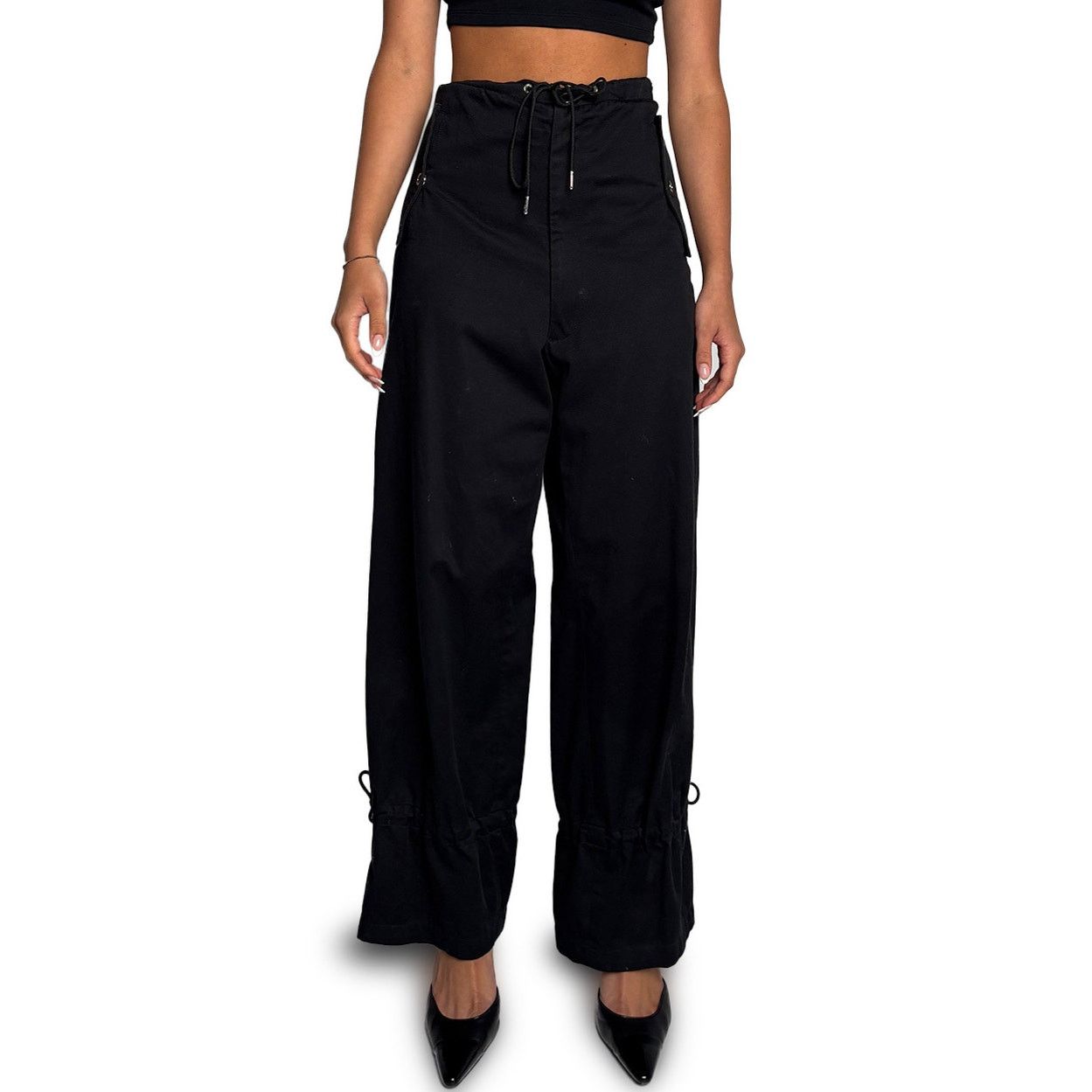 Dion Lee Black Cargo Pants Size 26" / US 2 / IT 38 - 1 Thumbnail