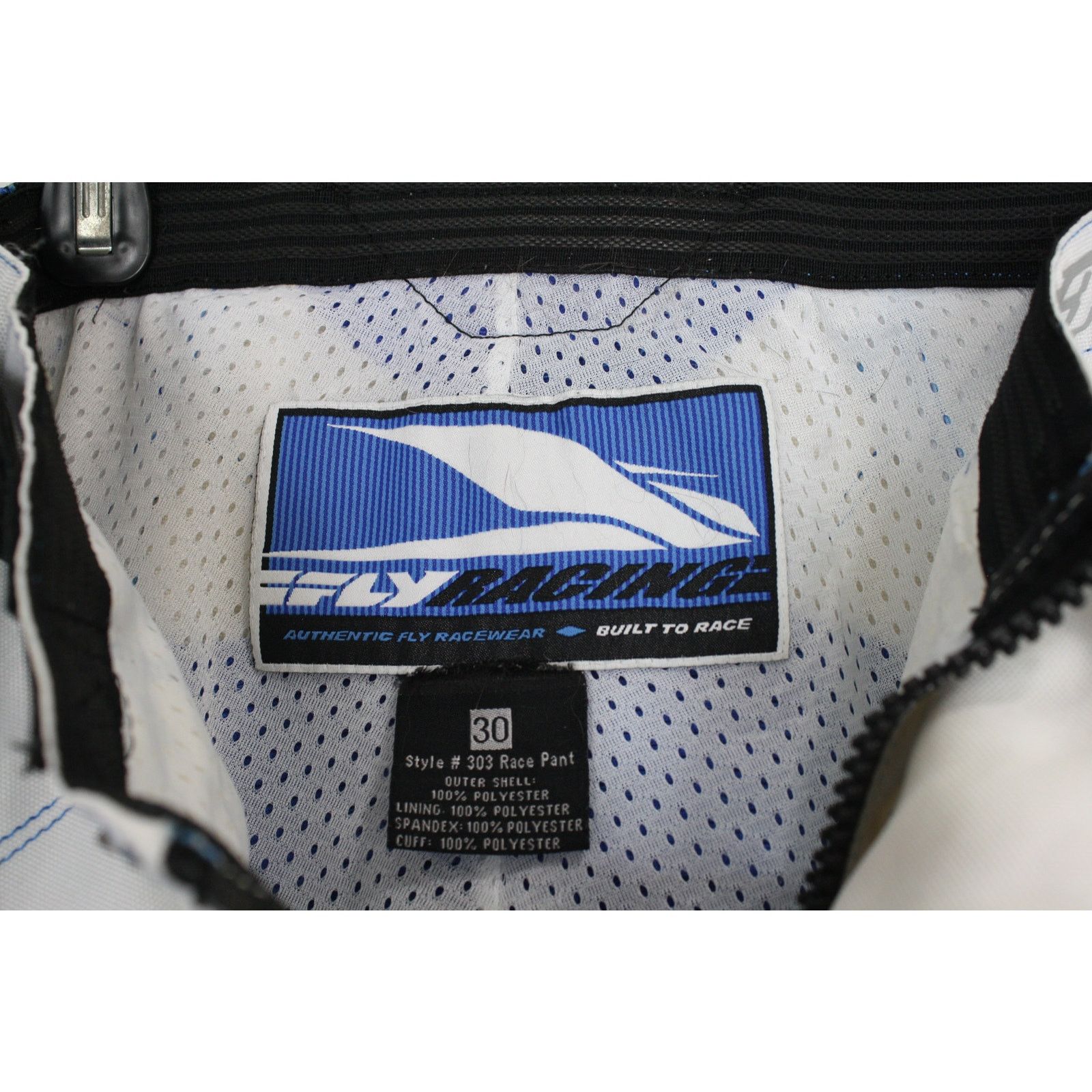 Vintage Fly Racing 303 Race Pants Mens 30 Blue White MX Motocross Size US 30 / EU 46 - 8 Thumbnail