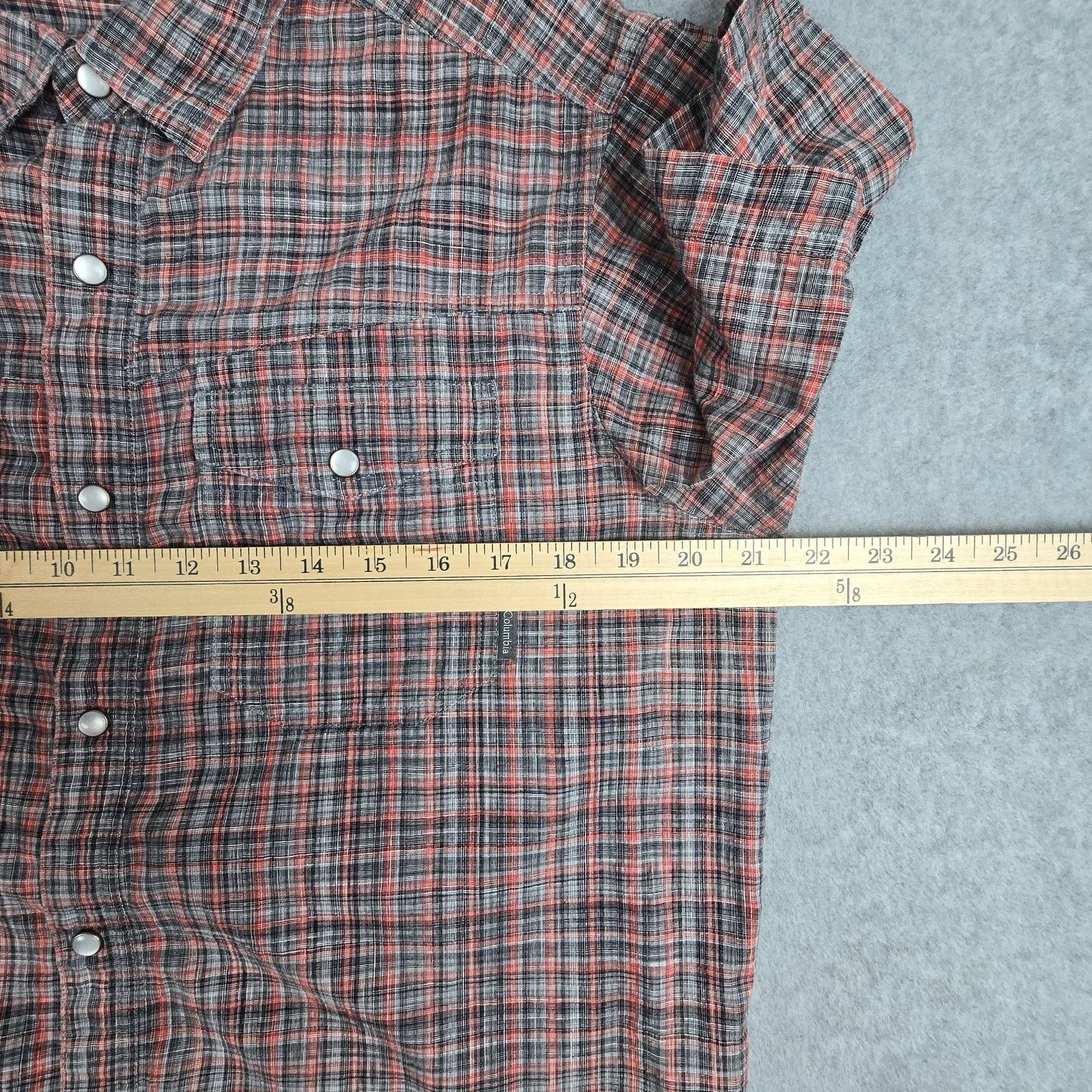 Columbia Columbia Medium Short Sleeve Plaid Pearl Snap Shirt Size US M / EU 48-50 / 2 - 15 Thumbnail