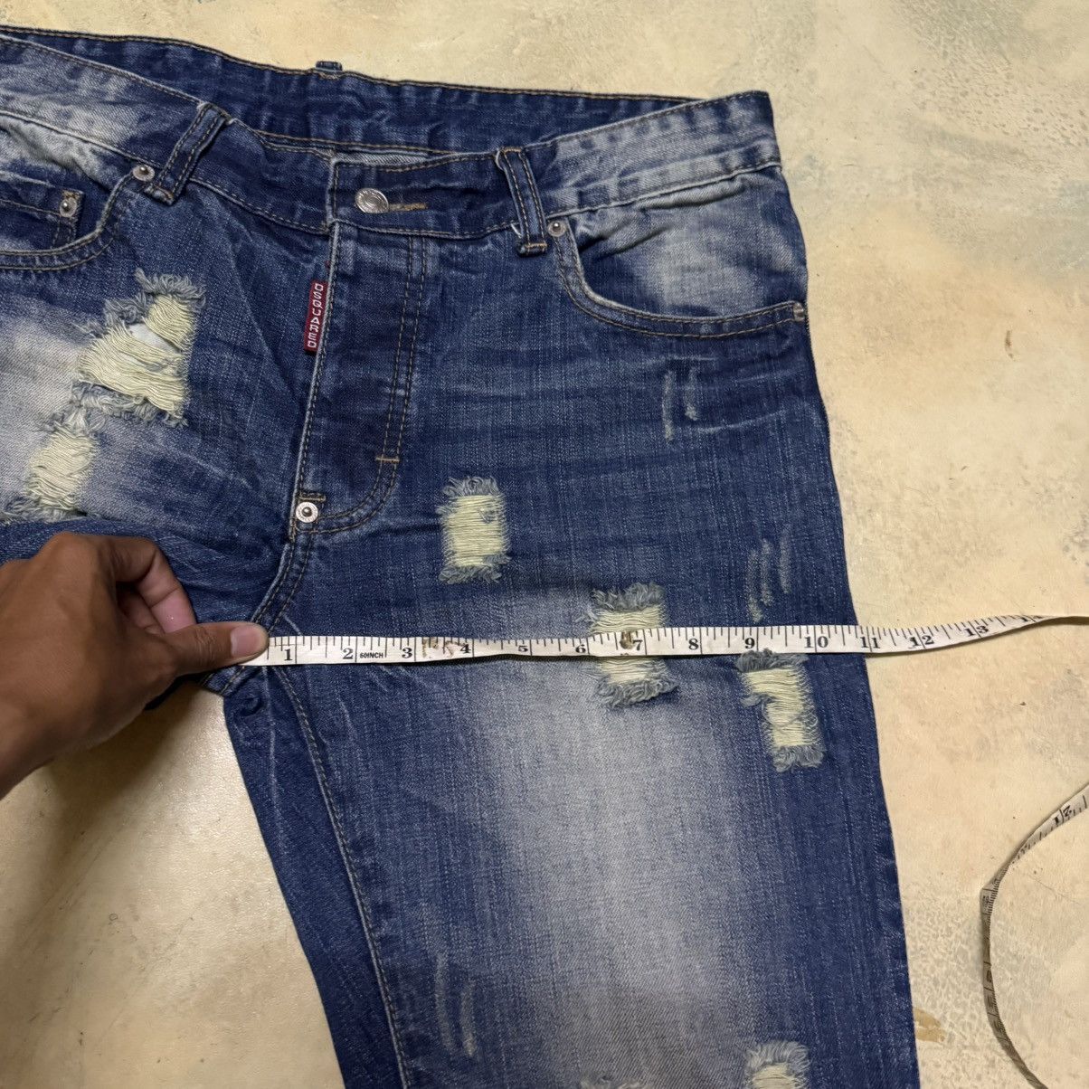 Dsquared2 Dsquared Distressed Denim Jeans Size US 34 / EU 50 - 13 Thumbnail