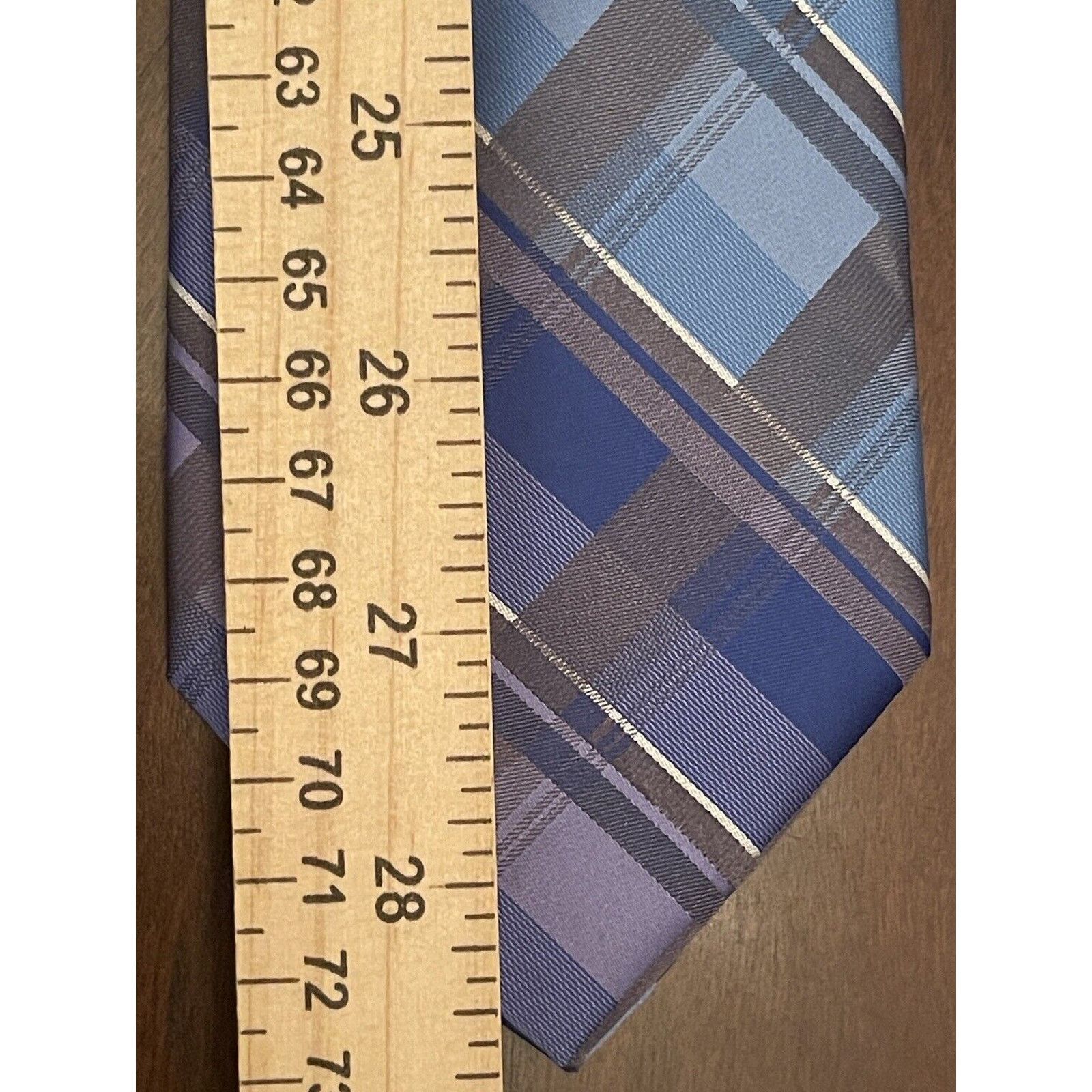 Arrow Arrow Blue Gray 100% Polyester Men’s Neck Tie Made In China Size ONE SIZE - 5 Thumbnail
