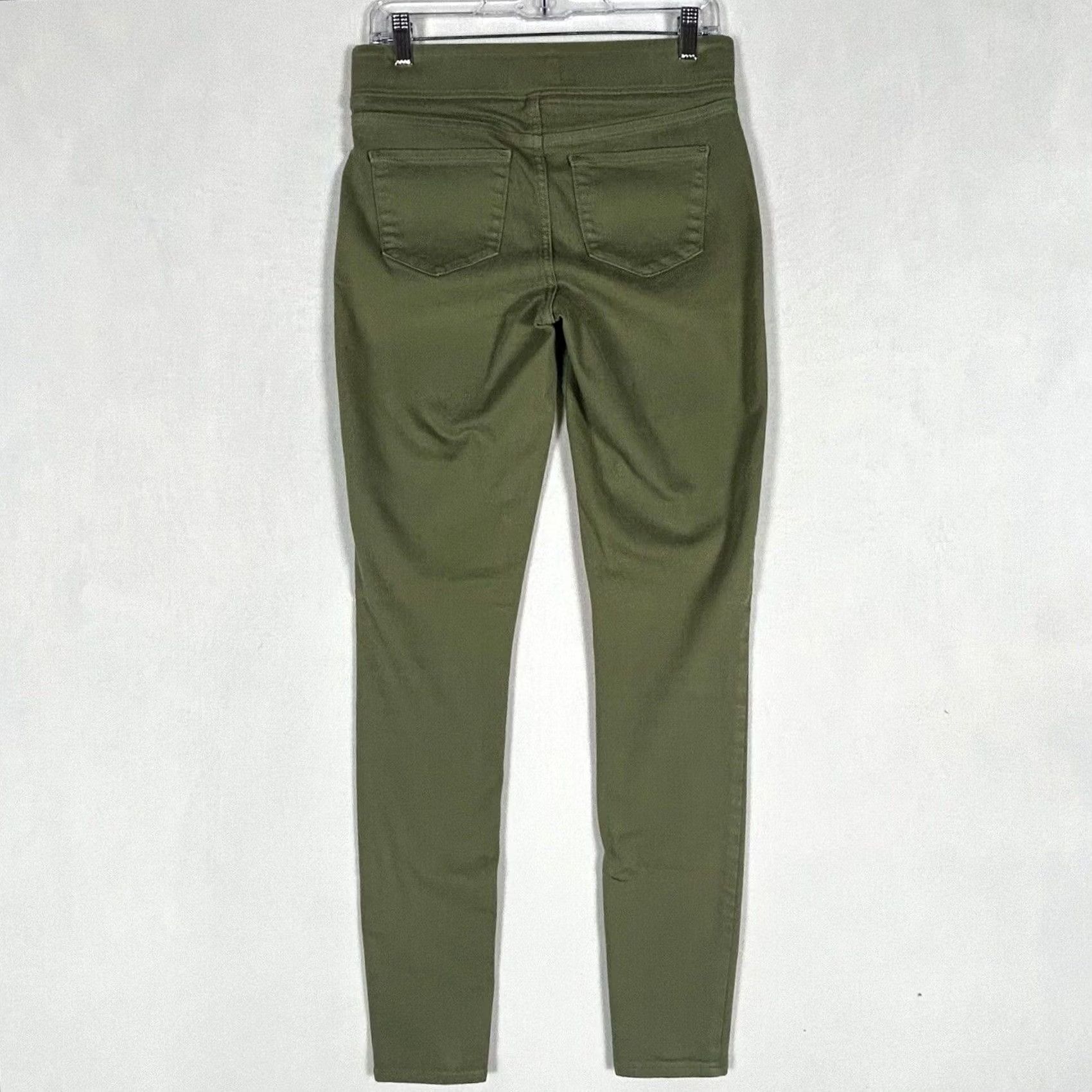 Old Navy Old Navy Rockstar Skinny Mid Rise Jeans Size 4 Tall Olive Army Green Stretch Women Size 27" / US 4 / IT 40 - 7 Thumbnail