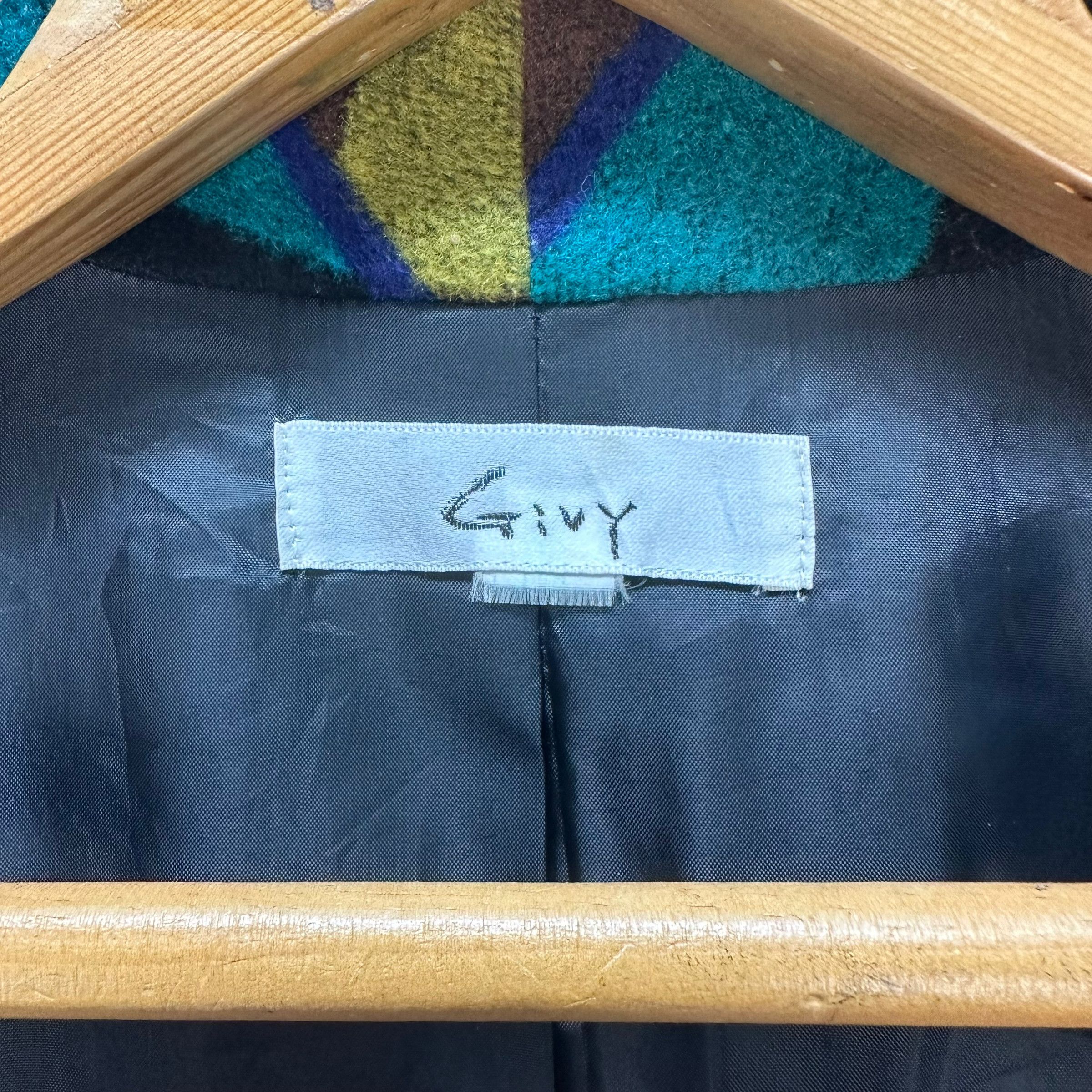 Japanese Brand GIVY MOTIF DESIGN COLOURWAY COAT JACKET #8332-004 Size L / US 10 / IT 46 - 7 Thumbnail