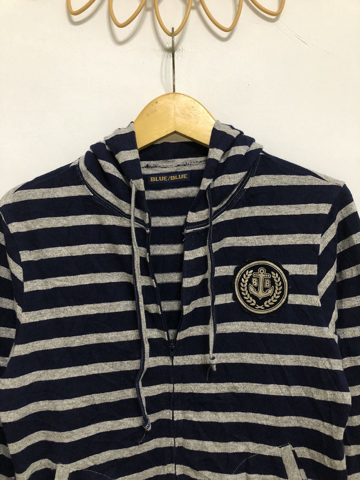 Blue Blue Japan Blue Blue Japan Stripe Zip Hoodie Size US M / EU 48-50 / 2 - 4 Thumbnail